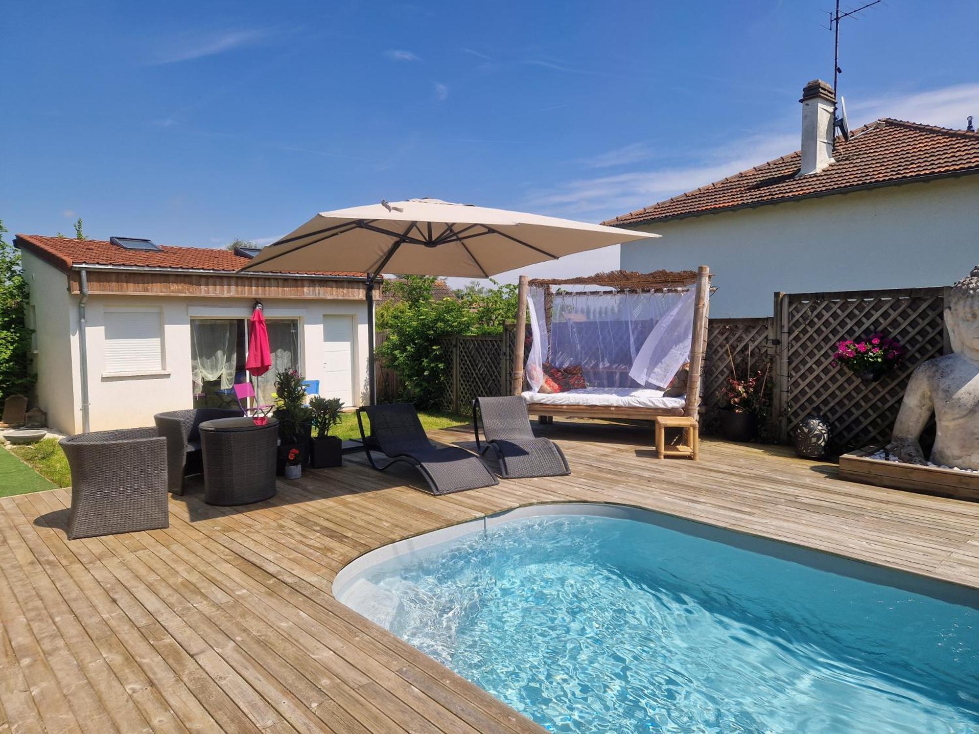 La Serenite Balinaise, Chambre Et Sdb Privee, Jardin , Piscine Et Jacuzzi En Saison, Pres De Chantilly, Parc Asterix Et Cdg Et Paris En 20' Orry-La-Ville Exteriör bild