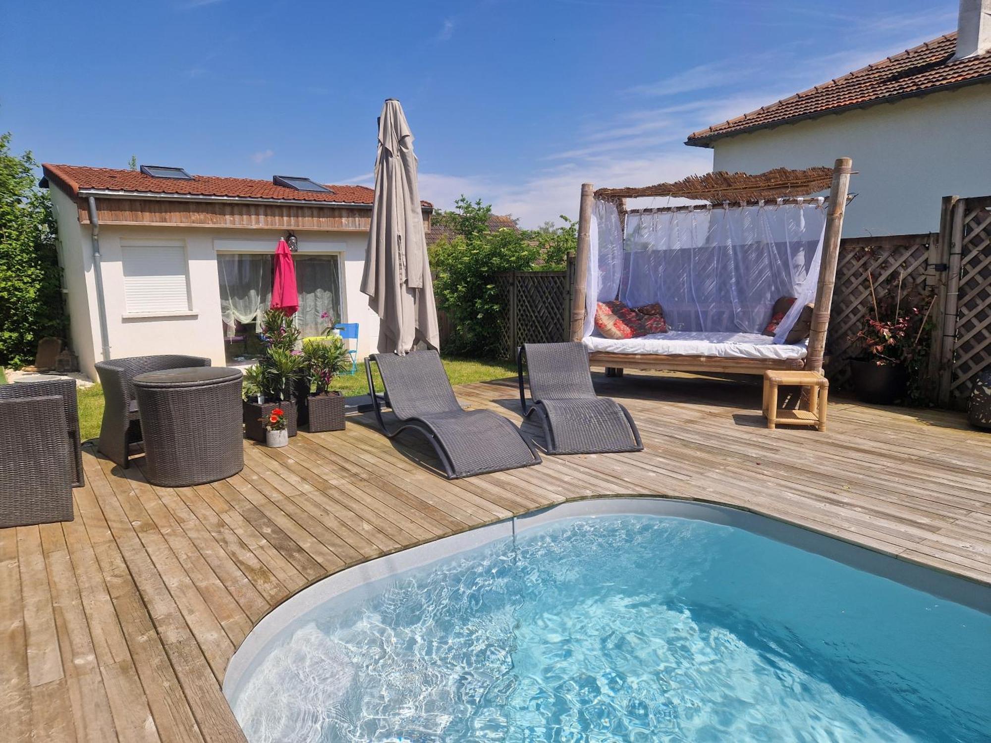 La Serenite Balinaise, Chambre Et Sdb Privee, Jardin , Piscine Et Jacuzzi En Saison, Pres De Chantilly, Parc Asterix Et Cdg Et Paris En 20' Orry-La-Ville Exteriör bild